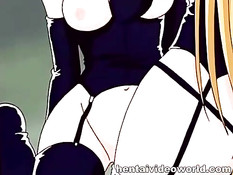 Парень наблюдает как хентай лесбиянки ебутся используя страпон