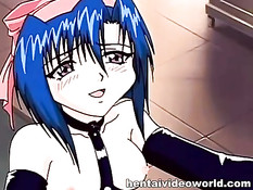 Парень наблюдает как хентай лесбиянки ебутся используя страпон