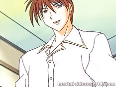 Парень наблюдает как хентай лесбиянки ебутся используя страпон