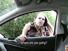 Водитель отвёз за город и оттрахал сисястую тёлку Marina Visconti