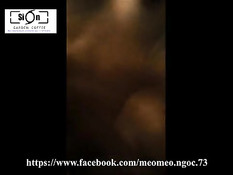 Секс на кровати с сиськастой вьетнамской девчонкой Victoria Tran