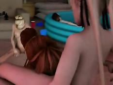 Нарезка порно роликов с участием горячей 3D блондинки Marie Rose