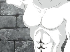 Полузверь получеловек в подвале оттрахал сисястую хентай девку