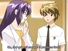 Хентай девка в короткой юбке легла на кровать и раздвинула ножки