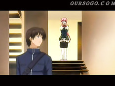 Парень играет с большими сиськами хентай подруги и даёт отсосать