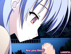 Паренёк возле бассейна отлизал письку хентай девчонке в бикини