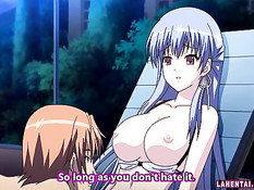 Паренёк возле бассейна отлизал письку хентай девчонке в бикини