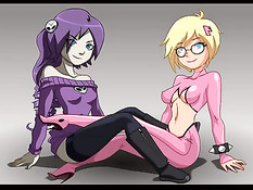 Девчонки из анимационного сериала Wakfu занялись лесби сексом