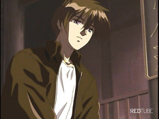 Связанной хентай девчонке приходится отсасывать парнишке член