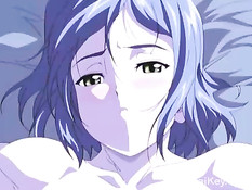 Счастливый парень в ночном лесу ебётся с сисястой хентай девкой