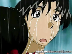 Хентай девка зашла в комнату и села сверху на возбуждённый хуй