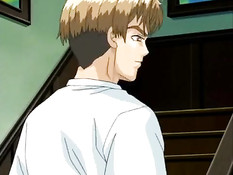 Возбуждённый паренёк оттрахал раком скромную хентай девчонку