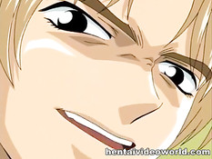 Возбуждённый паренёк оттрахал раком скромную хентай девчонку