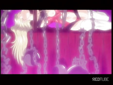 Скованные цепями хентай девки подверглись сексуальному насилию