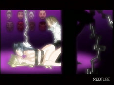 Скованные цепями хентай девки подверглись сексуальному насилию