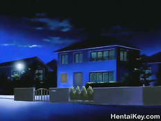 Возбуждённый паренёк оттрахал в душе сисястую хентай женщину