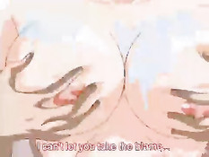 Возбуждённый паренёк оттрахал в душе сисястую хентай женщину