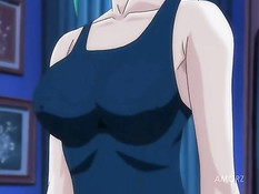 Парнишка занимается сексом с двумя шикарными хентай девушками