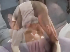 Гей оттрахал приятеля в очко длинным членом и кончил на задницу