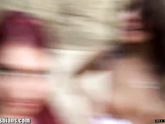 Лесбиянка Zoey Monroe лижет киску рыжей подруге Addison Ryder