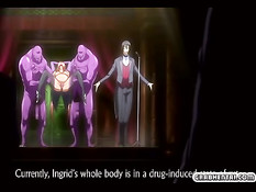 Похотливые монстры вдвоём оттрахали беременную хентай девушку