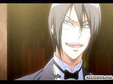 Похотливые монстры вдвоём оттрахали беременную хентай девушку