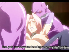 Похотливые монстры вдвоём оттрахали беременную хентай девушку