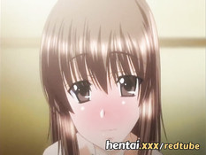 Две хентай девушки сосут парню член и дрочат большими сиськами