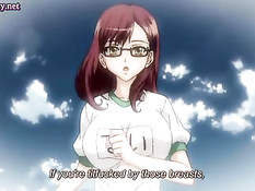 Грудастая хентай блондиночка села на парня и довела до оргазма