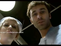 Мужики порют и жёстко трахают связанных шлюшек с кляпом во рту