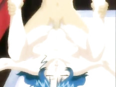 Мужчина в очках делает куннилингус и трахает в киску аниме девку