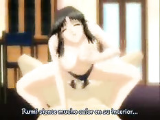 Мужчина в очках делает куннилингус и трахает в киску аниме девку