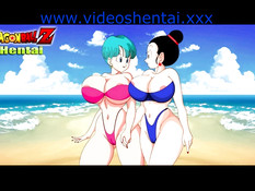Сексуальные сиськастые девушки из аниме сериала Dragon Ball Z