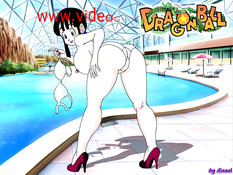 Сексуальные сиськастые девушки из аниме сериала Dragon Ball Z