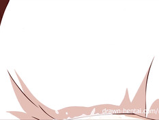 Аниме блондинка и девушка с красными волосами отсасывают член