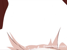 Аниме блондинка и девушка с красными волосами отсасывают член