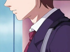 Зашёл в спальню к сисястой хентай женщине и оттрахал на кровати