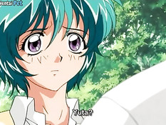 Хентай подруга отсасывает парню в парке и получает сперму в лицо