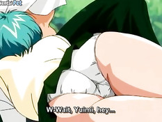 Хентай подруга отсасывает парню в парке и получает сперму в лицо