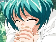 Хентай подруга отсасывает парню в парке и получает сперму в лицо