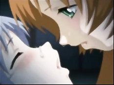 Хентай лесбияночки трутся мокрыми кисками и большими сиськами