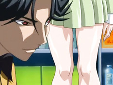 Возбуждённый парень лапает и ласкает хентай девок в вагоне метро