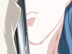 Возбуждённый парень лапает и ласкает хентай девок в вагоне метро