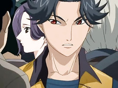 Возбуждённый парень лапает и ласкает хентай девок в вагоне метро