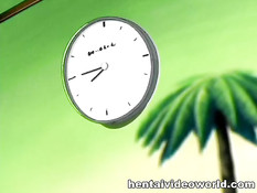 Аниме девчонки занимаются лесби сексом и отсасывают парню член