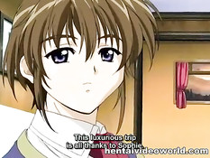 Оттрахал в библиотеке очкастую хентай девку с зелёными волосами