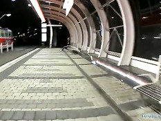 Пикапер познакомился на остановке с блондинкой и отъебал в парке