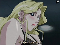 Сексуальная хентай блондинка трахается в офисе со своим боссом