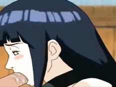 Девушка Hinata отсасывает член Naruto и ебётся в позе наездницы