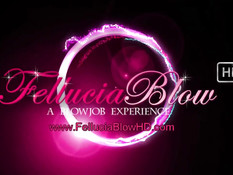 Красивая блондинка с пирсингом языка выдрачивает сперму в рот